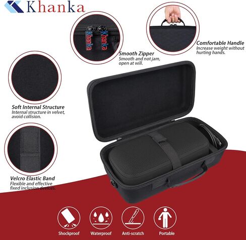 khanka Hard Case Replacement for New Bose SoundLink Max Portable Speaker,Case only(Black). in Saudi Arabia