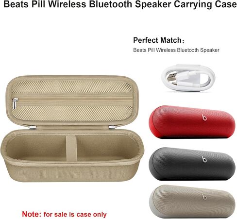 Carrying Case ​for Beats Pill - Portable Bluetooth Speaker/Beats Pill x Kim | Beats Pill/ Beats Pill x Kim Kardashian Waterproof Speaker Hard Protective Case Storage Bag, for Home Outdoor Travel, Pink in Kuwait