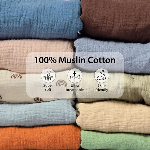 3 Pack Muslin Changing Pad Cover, Solid Changing Table Pad Cover, Soft Breathable Double Layer Boho Changing Pad Sheets Fit for Standard Changing Pad 16" x 32" (Cedar & Peach & Beige) in Saudi Arabia