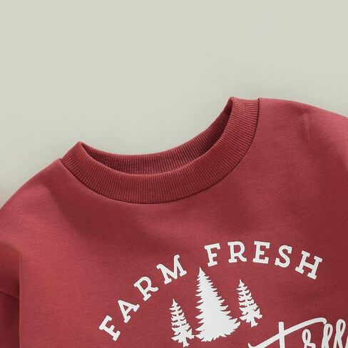 Thorn Tree Toddler Boys Girls Christmas Sweatshirt Long Sleeve Pull On Sweater Unisex Little Kids Fall Winter Clothes in Kuwait