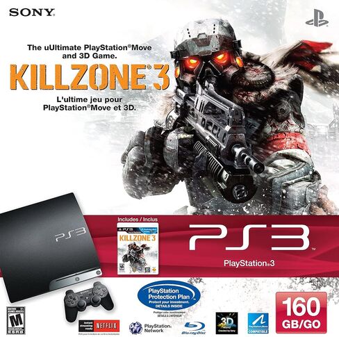 حزمة PlayStation 3 سعة 160 جيجابايت Killzone 3 (متجددة) in Saudi Arabia