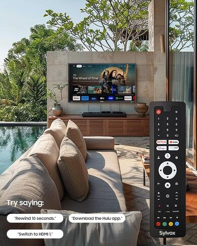 تلفزيون SYLVOX خارجي، تلفزيون ذكي مقاوم للماء مقاس 65 بوصة، تلفزيون شمسي كامل 2000nits، 4K، Dolby Atmos، HDR 10، تلفزيون مقاوم للطقس مع جهاز تحكم عن بعد مساعد صوتي (Pool Pro 2.0، أحدث طراز) in Saudi Arabia