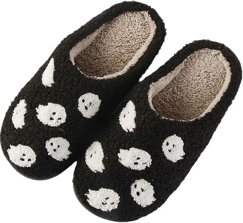 Halloween Slippers Pumpkin Slippers for Womens Mens Cute Comfy Bedroom Shoes,Home House Ladies Fuzzy Slipper,indoor Outdoor Memory Foam Slipper in Saudi Arabia