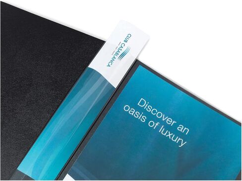 كتب عرض Office Depot® Brand Custom Showfile™، 24 جيبًا، أسود in Saudi Arabia
