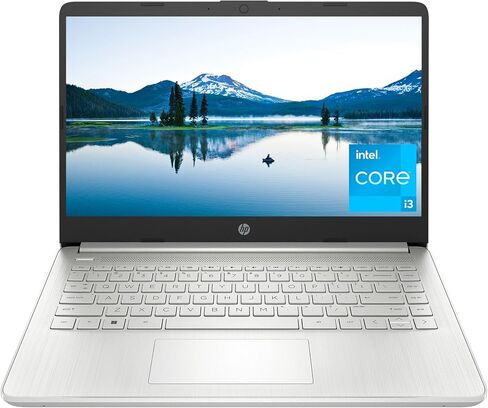 HP 14 inch Laptop, HD Display, 12th Generation Intel Core i3-1215U, 8 GB RAM, 256 GB SSD, Intel UHD Graphics, Windows 11 Home in S Mode, 14-dq5009nr (2024) in Saudi Arabia