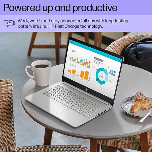 HP 14 inch Laptop, HD Display, 12th Generation Intel Core i3-1215U, 8 GB RAM, 256 GB SSD, Intel UHD Graphics, Windows 11 Home in S Mode, 14-dq5009nr (2024) in Saudi Arabia