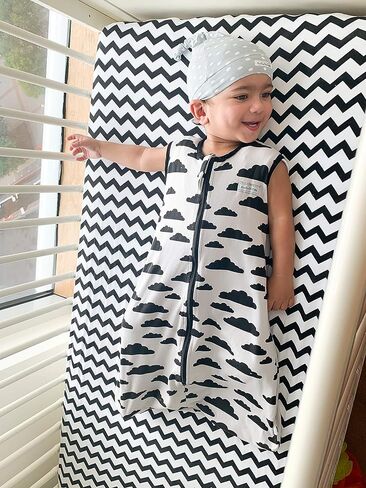 ملاءات Pack n Play - ملاءات العبوة واللعب 4 عبوات - ملاءات مرتبة من القطن المنسوج فائق النعومة بنسبة 100% - ملاءة لعب محمولة - ملاءات سرير صغيرة مناسبة للأولاد والبنات (24 × 38 × 5) in Kuwait