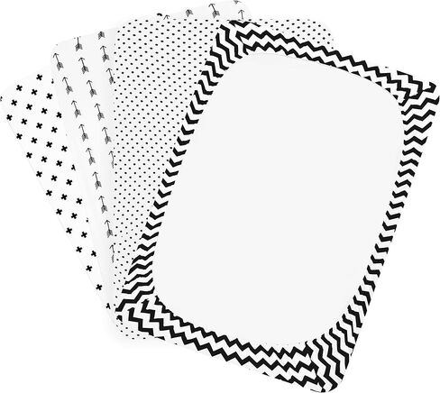 ملاءات Pack n Play - ملاءات العبوة واللعب 4 عبوات - ملاءات مرتبة من القطن المنسوج فائق النعومة بنسبة 100% - ملاءة لعب محمولة - ملاءات سرير صغيرة مناسبة للأولاد والبنات (24 × 38 × 5) in Kuwait