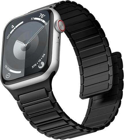 Witzon Magnetic Band Compatible with Apple Watch 45mm for Men 44mm 42mm 41mm 40mm 38mm 49mm Bands Women, Sport Silicone Strap Strong Magnet Link Wristband for iWatch Series 9 8 7 6 5 4 3 1 SE Ultra 2 in Saudi Arabia