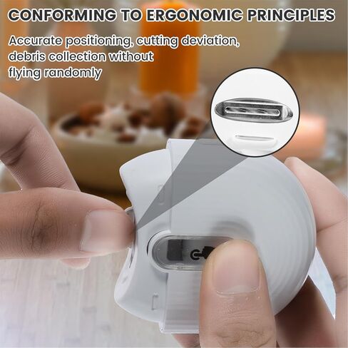 Electric Nail Clipper with Light&2 Speeds,Automatic Nail Clippers with Nail Scraps Storage,Portable Automatic Nail Clippers,Rechargeable Nail Cutter Safety Fingernail Trimmer for Baby in Kuwait