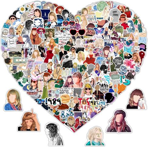 200PCS Music Sticker,Waterproof Vinyl Sticker for Water Bottle Laptop Phone Skateboard Bike Party Favors in Saudi Arabia