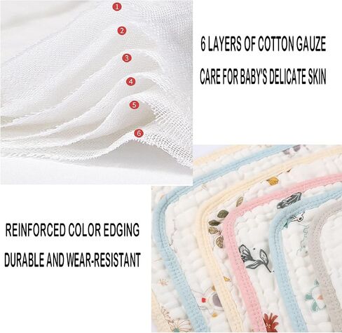 مناشف موسلين للأطفال، مناشف وجه من القطن الطبيعي لحديثي الولادة والكبار، أقمشة غسيل عضوية للأولاد والبنات، أقمشة وجه ماصة، مناديل مبللة للرضع قابلة لإعادة الاستخدام، أقمشة تجشؤ ناعمة للأطفال للبشرة الحساسة in Kuwait