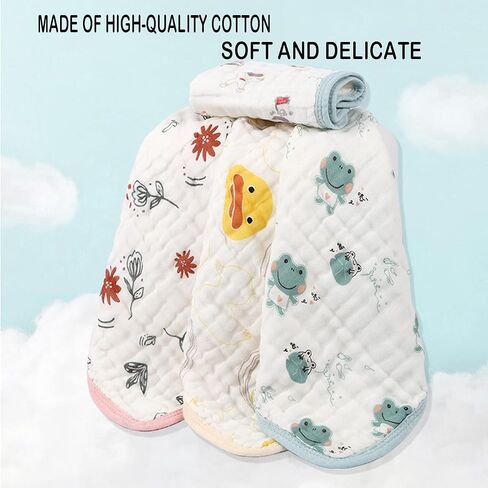 مناشف موسلين للأطفال، مناشف وجه من القطن الطبيعي لحديثي الولادة والكبار، أقمشة غسيل عضوية للأولاد والبنات، أقمشة وجه ماصة، مناديل مبللة للرضع قابلة لإعادة الاستخدام، أقمشة تجشؤ ناعمة للأطفال للبشرة الحساسة in Kuwait