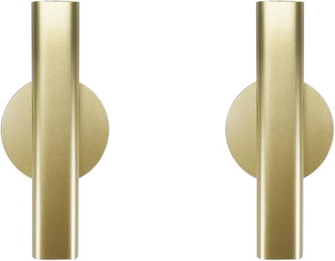 Wall Mounted Vase 6.3" Flower Vase Flower Tube Hanging Decoration Minimalist Vase Floral Holder for Home Office Living Room Bedroom Bathroom-2pcs(Black) in Saudi Arabia