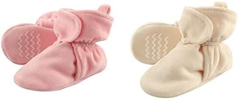 Hudson Baby Cozy Velour Booties, 2-Pack in Saudi Arabia