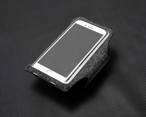 حزام ذراع للجري، حامل ذراع للهاتف الخلوي للمشي، وصالة الألعاب الرياضية، والتمرين، للرجال والنساء، مع أشرطة قابلة للتعديل وجيب بسحاب (رمادي) in Kuwait