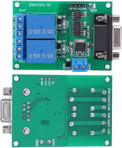 2 قناة وحدة تتابع المنفذ التسلسلي ، RS232 UART بروتوكول DB9 واجهة لوحة توزيع التحكم عن بعد مع دائرة تصفية مكثف in Kuwait