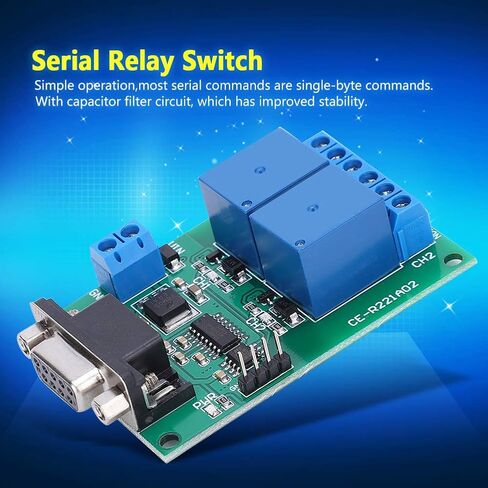 2 قناة وحدة تتابع المنفذ التسلسلي ، RS232 UART بروتوكول DB9 واجهة لوحة توزيع التحكم عن بعد مع دائرة تصفية مكثف in Kuwait