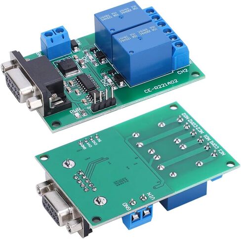 2 قناة وحدة تتابع المنفذ التسلسلي ، RS232 UART بروتوكول DB9 واجهة لوحة توزيع التحكم عن بعد مع دائرة تصفية مكثف in Kuwait