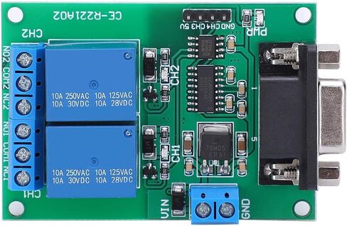 2 قناة وحدة تتابع المنفذ التسلسلي ، RS232 UART بروتوكول DB9 واجهة لوحة توزيع التحكم عن بعد مع دائرة تصفية مكثف in Kuwait