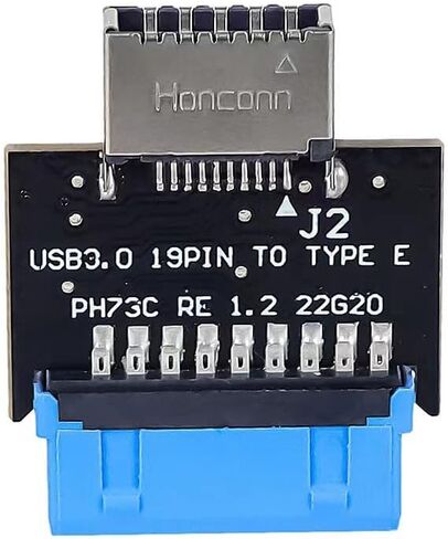 1 قطعة لوحة أم للكمبيوتر USB 3.0/3.1 19PIN إلى TYPE-E 20PIN محول 180 درجة لتمديد منفذ USB من النوع E إلى منفذ USB للوحة الأمامية للكمبيوتر (موصل 180 درجة) in Kuwait