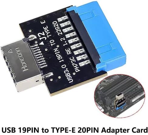 1 قطعة لوحة أم للكمبيوتر USB 3.0/3.1 19PIN إلى TYPE-E 20PIN محول 180 درجة لتمديد منفذ USB من النوع E إلى منفذ USB للوحة الأمامية للكمبيوتر (موصل 180 درجة) in Kuwait