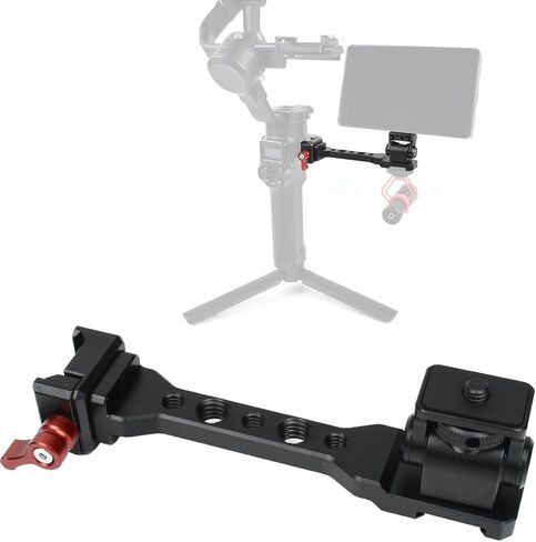 Adjustable Gimbal Monitor Mount Phone Mount with Quick Release NATO Clamp Cold Shoe Mount for DJI Ronin RS 4 / RS 4 Pro/RS 3 / RS 3 Pro/RS 3 Mini/RS 2 / RSC 2 Stabilizers in Saudi Arabia