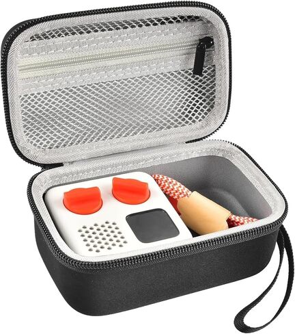 حافظة ALLPRIMO متوافقة مع Yoto Mini + اصنع بطاقتك الخاصة، مشغل صوت بلوتوث بدون شاشة للأولاد والبنات. حامل تخزين وحقيبة تنظيم للملحقات (صندوق فقط) - رمادي in Kuwait