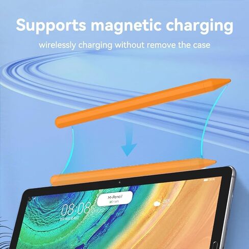 حافظة T Tersely من السيليكون لقلم Apple Pencil Pro 2024 / Apple Pencil 2nd، قبضة حامل بأكمام ناعمة + غطاء واقٍ لسن القلم، حافظة حامل أقلام مضادة للانزلاق - وردي in Kuwait