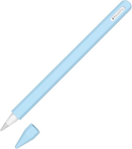 حافظة T Tersely من السيليكون لقلم Apple Pencil Pro 2024 / Apple Pencil 2nd، قبضة حامل بأكمام ناعمة + غطاء واقٍ لسن القلم، حافظة حامل أقلام مضادة للانزلاق - وردي in Kuwait