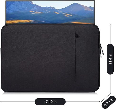 Portable Monitor Sleeve Case 18-18.5 Inch Compatible with UPERFECT InnoView aimuonos Motyeowe VisionOwl Ingnok COOLHOOD Usparkle Lasitu, 17.1 x 11.4 Portable Computer Laptop Display Bag(Black) in Saudi Arabia
