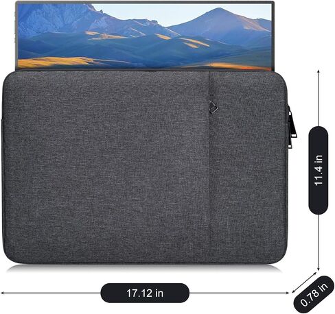 Portable Monitor Sleeve Case 18-18.5 Inch Compatible with UPERFECT InnoView aimuonos Motyeowe VisionOwl Ingnok COOLHOOD Usparkle Lasitu, 17.1 x 11.4 Portable Computer Laptop Display Bag(Black) in Saudi Arabia
