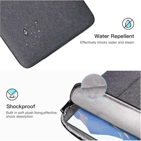 Portable Monitor Sleeve Case 18-18.5 Inch Compatible with UPERFECT InnoView aimuonos Motyeowe VisionOwl Ingnok COOLHOOD Usparkle Lasitu, 17.1 x 11.4 Portable Computer Laptop Display Bag(Black) in Saudi Arabia