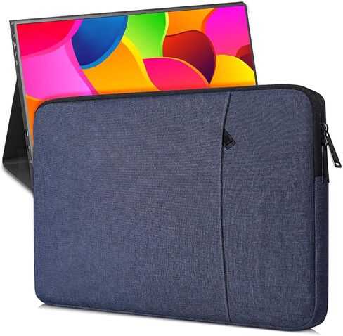 Portable Monitor Sleeve Case 18-18.5 Inch Compatible with UPERFECT InnoView aimuonos Motyeowe VisionOwl Ingnok COOLHOOD Usparkle Lasitu, 17.1 x 11.4 Portable Computer Laptop Display Bag(Black) in Saudi Arabia