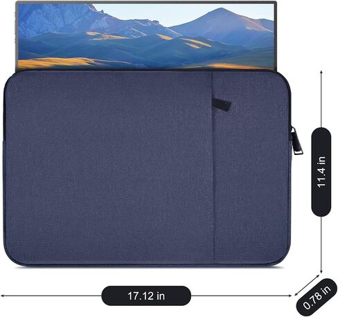 Portable Monitor Sleeve Case 18-18.5 Inch Compatible with UPERFECT InnoView aimuonos Motyeowe VisionOwl Ingnok COOLHOOD Usparkle Lasitu, 17.1 x 11.4 Portable Computer Laptop Display Bag(Black) in Saudi Arabia