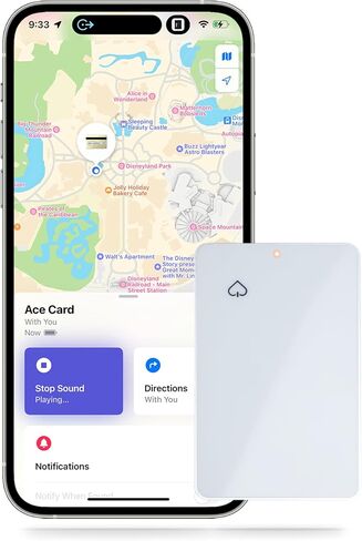 AceCard Gen 2, Official Apple Find My Wallet Tracker, 1.9mm Ultra Thin, Digital NFC Business Card & RFID Blocker (White) in Kuwait