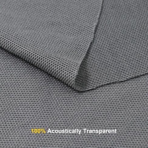 108" x 54" Speaker Cloth Fabric, Acoustic Fabric, Dustproof Black | Replacement for Speakers Mesh Cover Media Cabinet Renovation Home Stage Audio Repair Vintage Speaker in Kuwait