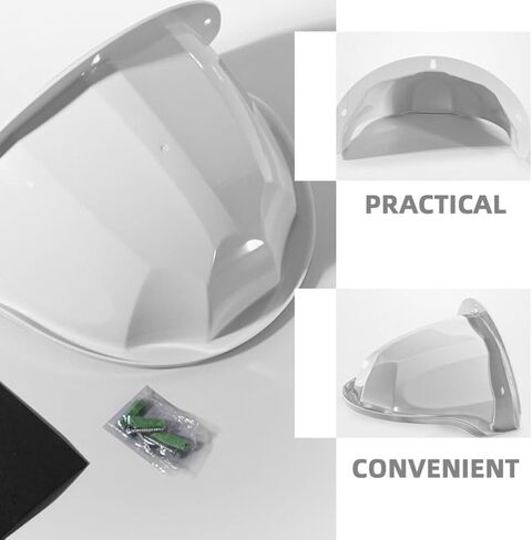 غطاء كاميرا Gadpiparty Universal Sun Rain Shade Camera، 4 قطع من درع كاميرا المراقبة، غطاء حماية علوي لجرس الباب لكاميرا Nest Ring Dome الخارجية in Kuwait