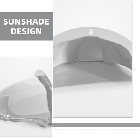 غطاء كاميرا Gadpiparty Universal Sun Rain Shade Camera، 4 قطع من درع كاميرا المراقبة، غطاء حماية علوي لجرس الباب لكاميرا Nest Ring Dome الخارجية in Kuwait