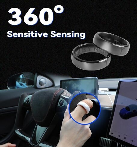 Premium Key Ring for Tesla - Anti-Lost Design, Ceramic RFID Smart Ring Compatible with Models 3 & Models Y All Years（#9） in Kuwait