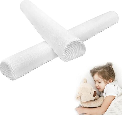 2 Packs Mesh Fabric Bed Bumpers for Toddlers Foam Safety Bed Rail for Kids Baby Bed Bumper with Breathable and Washable Cover fits Twin, Full, Queen, King Size Beds in Saudi Arabia