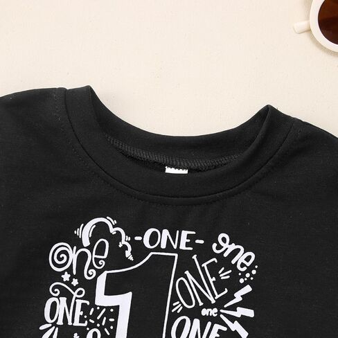 بلوزات للأولاد لعيد الميلاد الأول قمصان بعمر سنة واحدة 1t ملابس للأولاد السعيدة ملابس علوية برقبة دائرية وأكمام طويلة ملابس خريف وشتاء in Kuwait