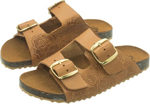 Fiesta Brands Mexican Huaraches Sandals for Women, 2 Strap Buckle, Adjustable, Arch Support, Non-Slip Rubber Sole in Saudi Arabia