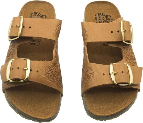 Fiesta Brands Mexican Huaraches Sandals for Women, 2 Strap Buckle, Adjustable, Arch Support, Non-Slip Rubber Sole in Saudi Arabia