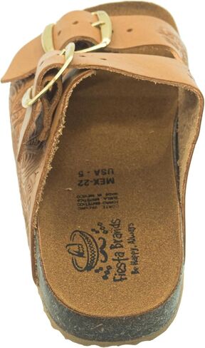 Fiesta Brands Mexican Huaraches Sandals for Women, 2 Strap Buckle, Adjustable, Arch Support, Non-Slip Rubber Sole in Saudi Arabia