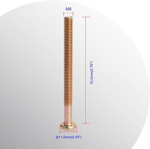 Aopin Flat Head Hex Socket Cap Screws, Hex Socket Head Cap Screws, Connector Screws for Furniture Crib Chairs, Carbon Steel, M8 x 50mm, 20Pcs in Saudi Arabia