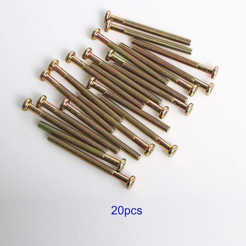 Aopin Flat Head Hex Socket Cap Screws, Hex Socket Head Cap Screws, Connector Screws for Furniture Crib Chairs, Carbon Steel, M8 x 50mm, 20Pcs in Saudi Arabia