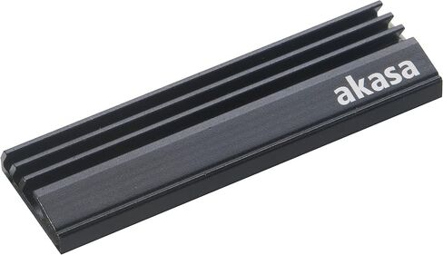 مبدد حرارة Akasa M.2 SSD | زعنفة تبريد من الألومنيوم | شريط لاصق حراري مطبق مسبقًا | 71 × 22 × 6.4 ملم | مناسب لـ M.2 2280 SSD | أسود | أ-M2HS01-BK in Kuwait