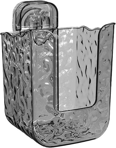 Antetek Flushable Wipes Holder for Bathroom, Wall Mount wipes storage box, Refillable Wipes Container, Wipes Case Holder Dispenser for Kitchen & Bedroom (Grey) in Saudi Arabia