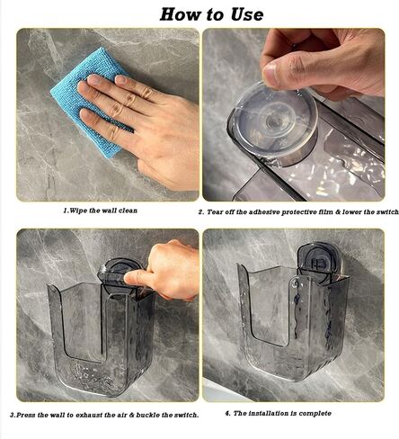 Antetek Flushable Wipes Holder for Bathroom, Wall Mount wipes storage box, Refillable Wipes Container, Wipes Case Holder Dispenser for Kitchen & Bedroom (Grey) in Saudi Arabia